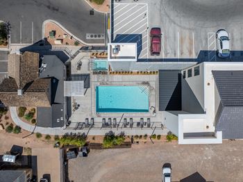 Top view of pool